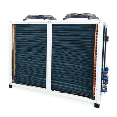 फिन एंड ट्यूब कंडेनसर प्रकार एयर कूल्ड वाटर चिलर 075KW पंप पावर के साथ CE ISO9001 प्रमाणित पेशकश और टिकाऊ शीतलन प्रदर्शन