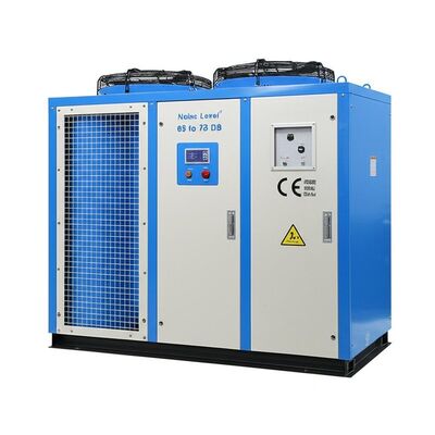 शोर स्तर 65 से 75 डीबी एयर कूल्ड वाटर चिलर सीई आईएसओ9001 प्रमाणित 0.75KW पंप पावर के साथ सटीक तापमान नियंत्रण के लिए आदर्श