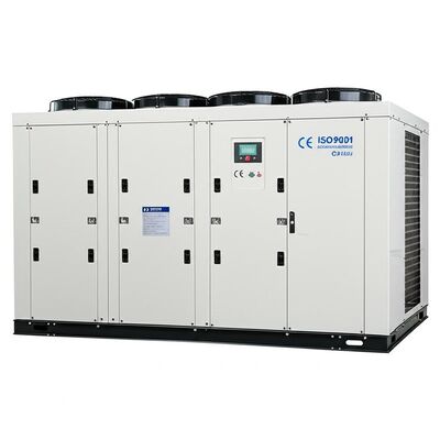 सीई आईएसओ9001 प्रमाणित वायु प्रशीतित पानी चिलर 318KW इनपुट पावर और 075KW पंप पावर के साथ हीट एक्सचेंज सिस्टम के लिए डिज़ाइन किया गया